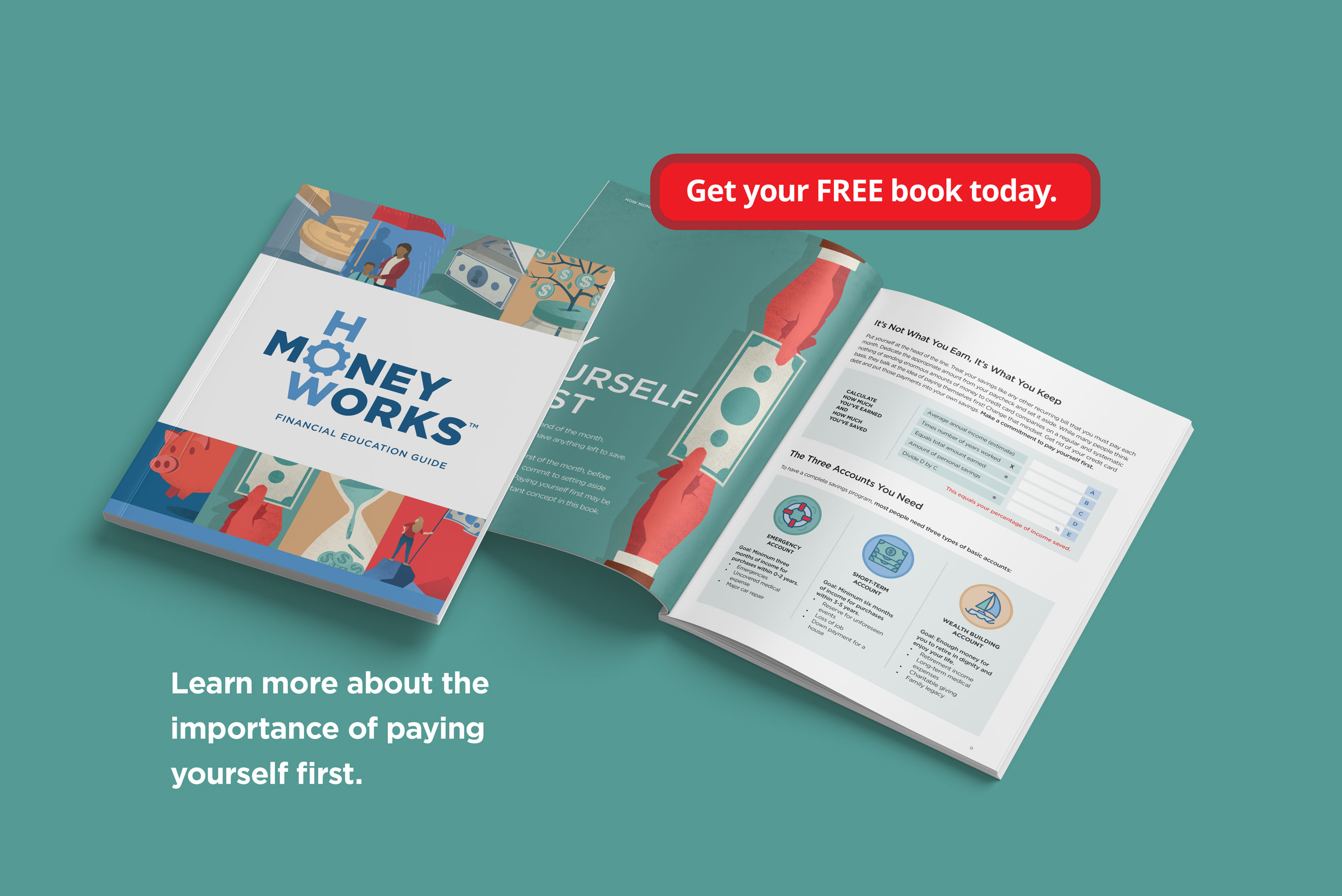 Learn more about the importance of paying yourself first. Get Your FREE copy today!